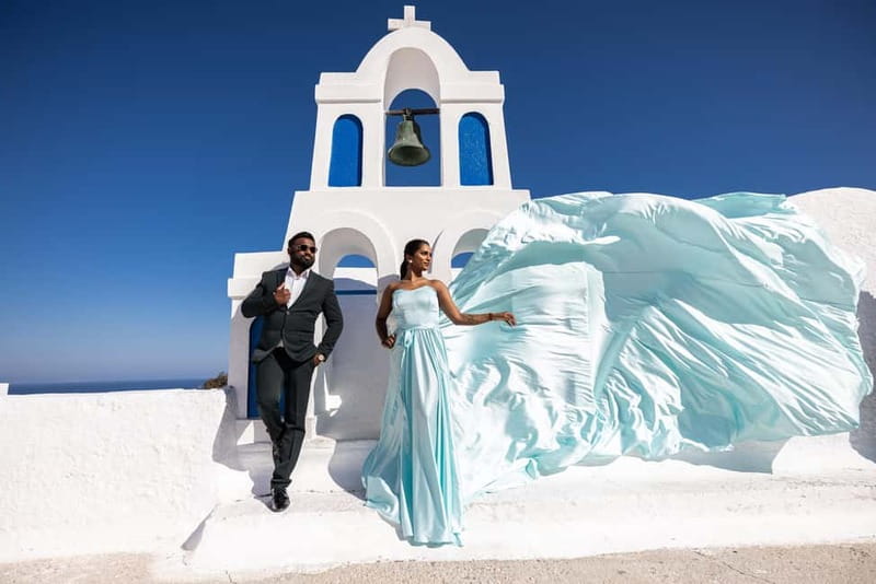Santorini: Flying Dress Photoshoot <strong>Dress Included</strong> – Oia is the star, and the route shapes your photos’ /><br />
If you’re coming to Santorini for iconic views, Oia is where the visual payoff concentrates. This experience is built around that idea: you start in Oia, then you build outward depending on whether you choose the 1-hour or 3-hour option.</p>
<p><p>For the 1-hour session, the focus stays tight around Oia. You’ll meet your photographer in Oia, get into your dress, and then spend your hour moving through the best shooting spots. That format is ideal if you want the look, the wind effect, and the famous white buildings and sea backdrop without turning your day into a long schedule.</p>
</p>
<p><p>For the 3-hour session, the day becomes more like a photo tour. You still spend time in Oia, but you also rotate through additional photo environments. That matters because Santorini photography gets repetitive fast if you only shoot one type of backdrop. With the 3-hour option, you add variety like the blue dome church vibe, the black sand contrast, and the Imerovigli viewpoint look across the caldera.</p>
</p>
<h2 id="dress-rental-included-color-planning-is-the-real-trick">Dress rental included: color planning is the real trick</h2>
<p><img width="800" height="534" decoding="async" src=