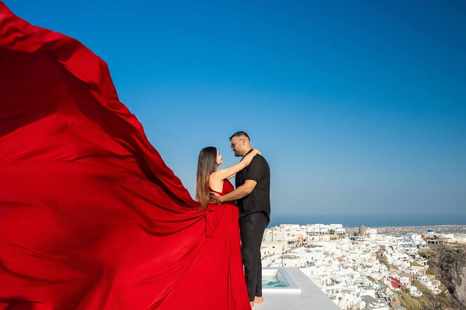 Santorini Flying Dress Private Luxury Tour Experience & Pick up - Key things to know before you book