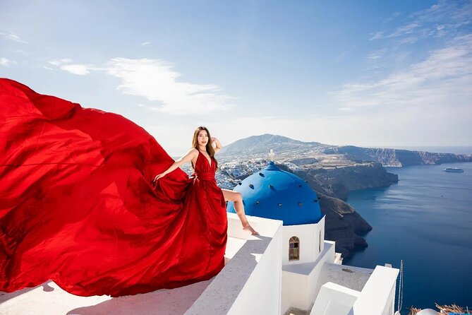 Santorini Flying Dress Private Luxury Tour Experience & Pick up - Price and value in Santorini: what $361.52 buys you