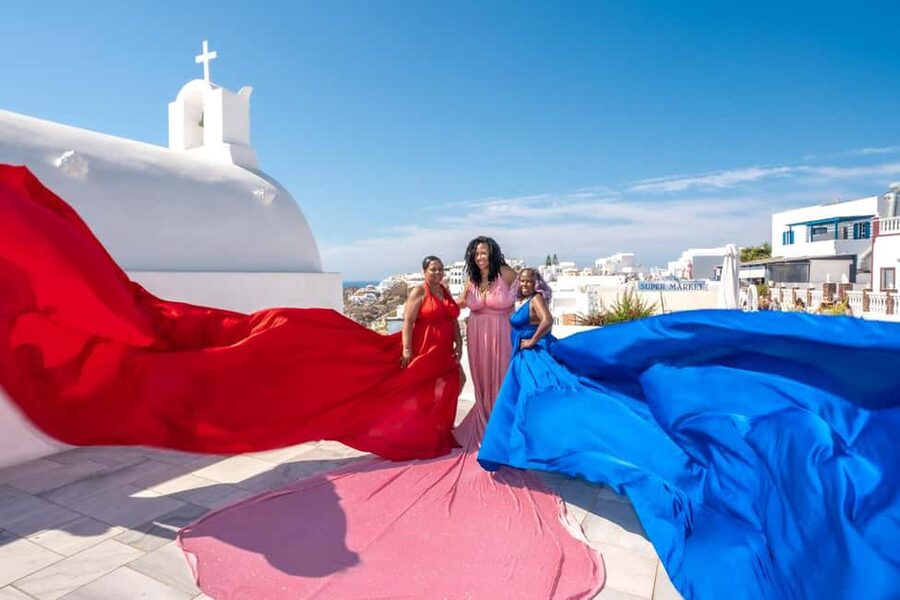 Santorini: Flying Dress Rental - What I recommend this for, and who might want something else