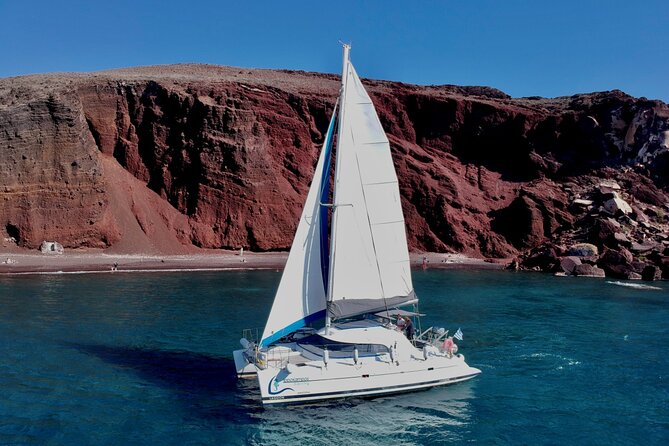 Santorini: Full-Day Catamaran Cruise, with Food|Drinks - The BBQ Menu and Drinks, What You Actually Get On Board
