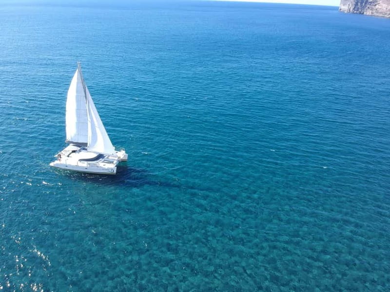 Santorini: Full-Day Catamaran Cruise, with Food|Drinks - Value and Price for a Group Up to Four