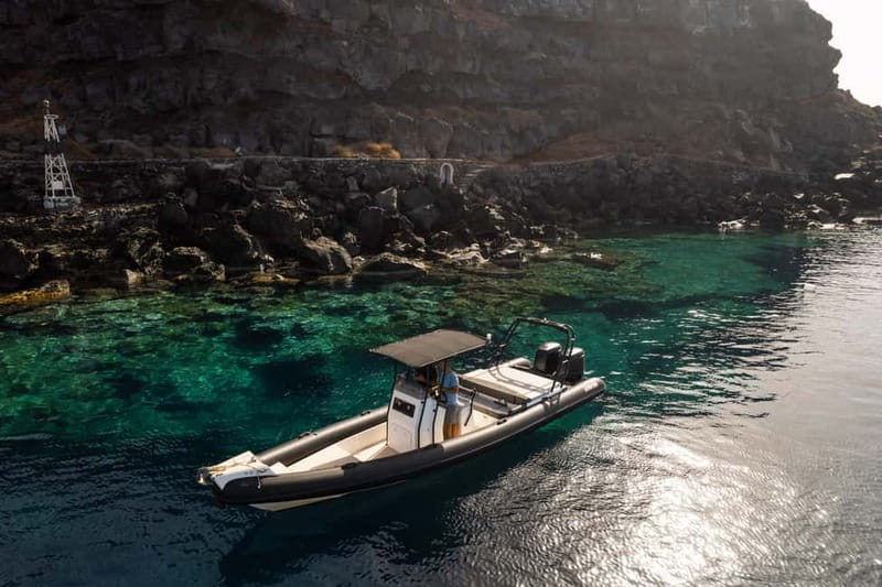 Santorini: half day exclusive speedboat cruise - Getting from Thera, then out to Ammoudi and the boat