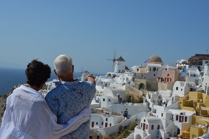 Santorini Highlights Small-Group Tour with Wine Tasting option - Pyrgos Castelli: quieter village energy with medieval character