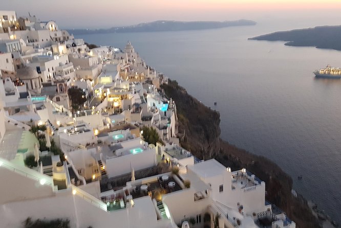 santorini highlights - Cable car pickup at Santorini: fewer stairs, less stress