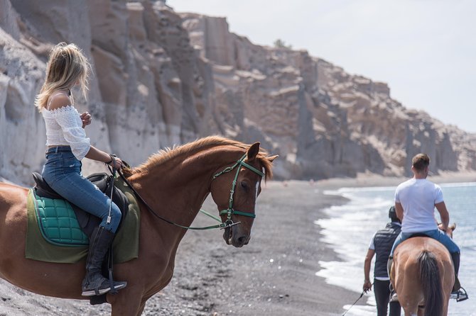 Santorini Horse Riding to Black Sandy Beach - Best time to go and what to wear