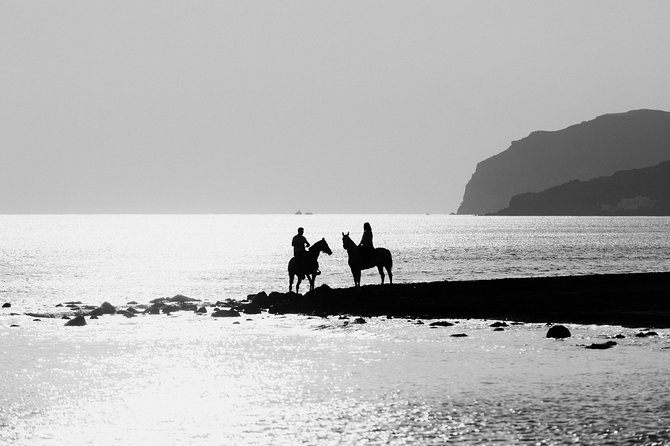 Santorini: Horse Riding to the Black Sandy Beach (Eros beach) - Riding Out of Megalochori: Vineyards, Volcanic Paths, and Quiet Views