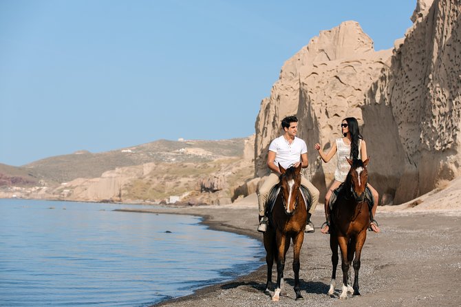 Santorini: Horse Riding to the Black Sandy Beach (Eros beach) - Heat, Dust, and What to Wear (So You Don’t Fuss Later)