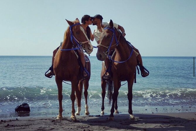 Santorini Horse Riding, Wine Tasting and Authentic Tapas Tour - Pickup, small-group pacing, and English guidance