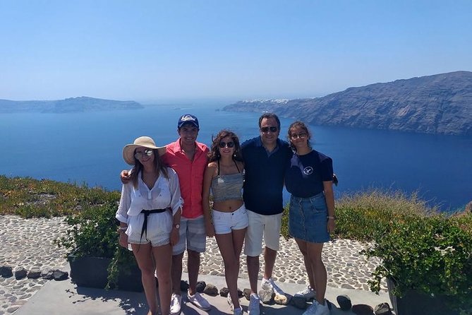Santorini in 5 Hours: Oia, Traditional Villages, Black Beach - From the cable car exit to Firostefani’s famous blue dome