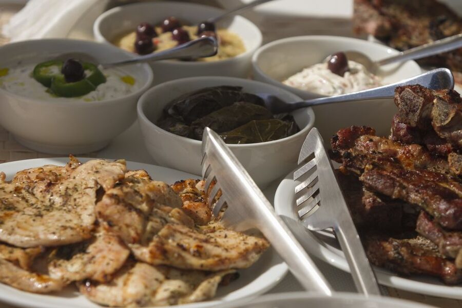 Santorini: Luxurious Catamaran Cruise with Meal & Open Bar - White Beach time plus BBQ: the best stretch of the day