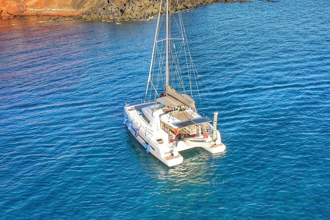 Santorini Luxury Catamaran Private Cruise - The 5-Hour Sailing Plan, Plus Seasonal Timing Changes