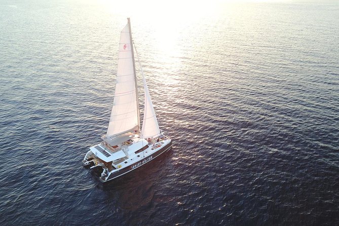 Santorini Luxury Catamaran Sunset Cruise with BBQ, Drink and Transfer - Volcano sailing and Palea Kameni: the views, the pacing, the payoff