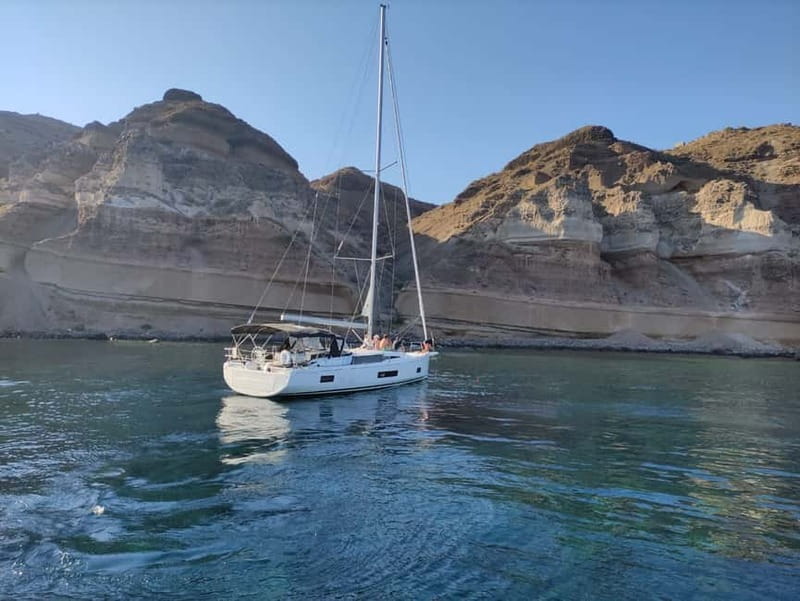 Santorini: Luxury Private Sailing Cruise Experience - Thermal Springs and Volcanic Water Time at Palea Kameni and the Caldera Zone