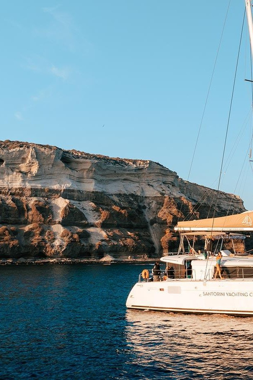 Santorini: Luxury Sunset Cruise with Dinner, BBQ, and Drinks - Thirassia Island Time: BBQ, Dinner, Drinks, and More Swimming