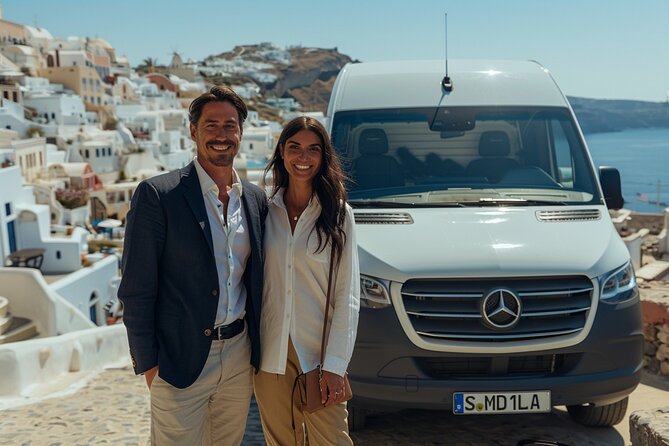 Santorini: Main Port Shared Shuttle - Bus to Hotels or Airport - Drop-offs: getting close, but not always at the exact door
