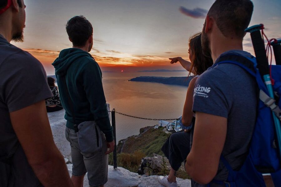 Santorini: Night Hike, Wine Tasting, and Greek Dinner - The island lit up: why the night views are the big payoff