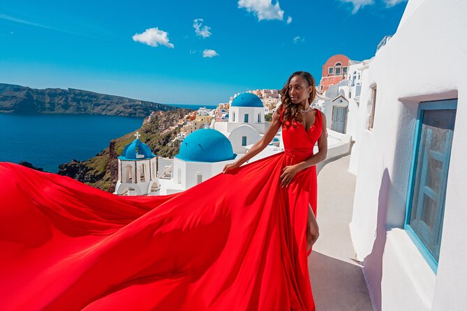 Santorini Oia: Private Flying Dress Photoshoot - Key things to know before you go