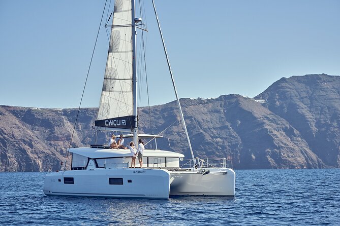 Santorini Oia: Private Sunset Catamaran Cruise with BBQ & Drinks - Price and value: what $898.70 per person is buying