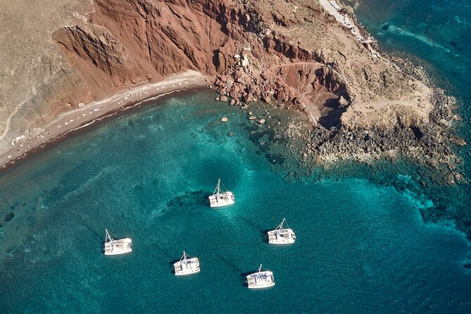 Santorini Oia: Private Sunset Catamaran Cruise with BBQ & Drinks - Getting to the boat: Oia meeting point plus pickup in Imerovigli