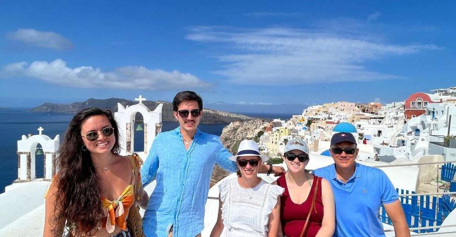Santorini: Oia & Three Bells 4-hour Private Custom Tour - North-coast panoramas near Imerovigli: short stop, big perspective