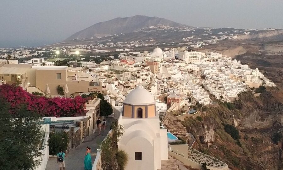 Santorini Panoramic Firostefani & Oia Blue Dome Private Tour - Megalochori: Cave House Time for a Calmer Santorini