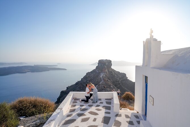 Santorini Photoshoot: Imerovigli or Fira Location - Imerovigli views: white houses, blue domes, and sea-light