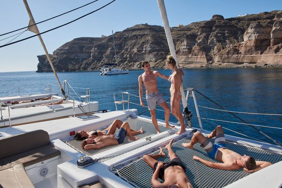 Santorini: Platinum Catamaran Cruise w/ BBQ Meal & Open Bar - Who should book this cruise, and who might want a different style?