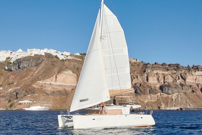 Santorini Platinum Catamaran Cruise with Meal, BBQ and Open Bar - Why this Platinum catamaran cruise feels different