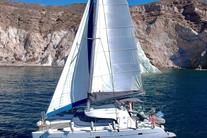 Santorini: Premium Small-Group Catamaran Cruise with Food/Drinks - Key Highlights You Should Know