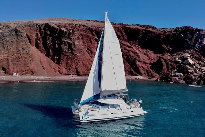 Santorini: Premium Small-Group Catamaran Cruise with Food/Drinks - The Rules At Boarding: Shoes Off, Nets Restricted, Floors Are Not For Steps