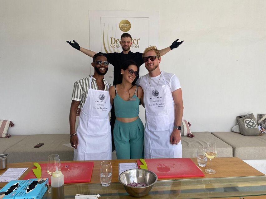 Santorini: Private Cooking Class and Wine Tasting Tour - The cooking class: chef-led Greek flavors in a traditional setting