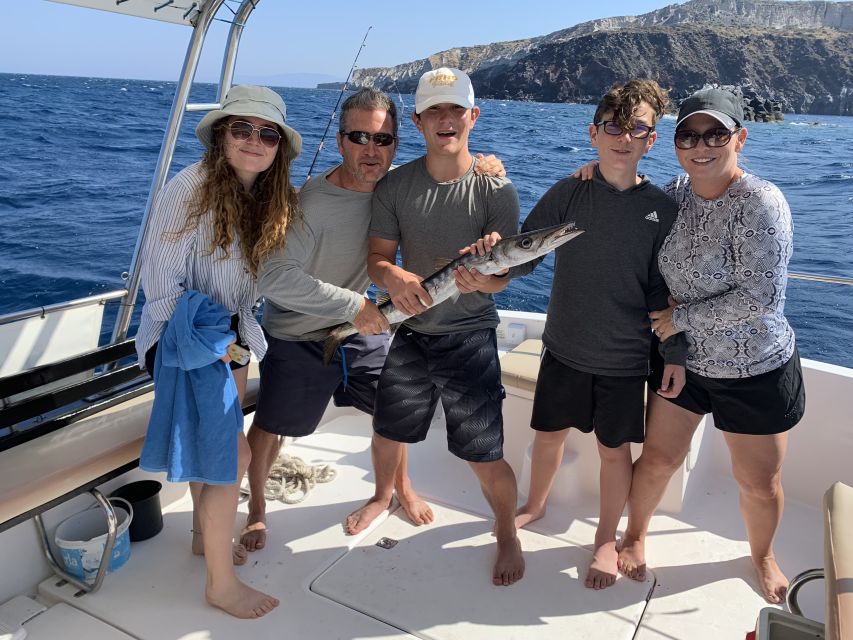 Santorini Private Cruise boat fishing tour - BBQ, Snorkeling - Who this tour fits best in your Santorini plan