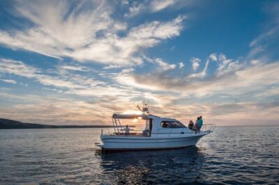 Santorini Private Cruise boat fishing tour – BBQ, Snorkeling