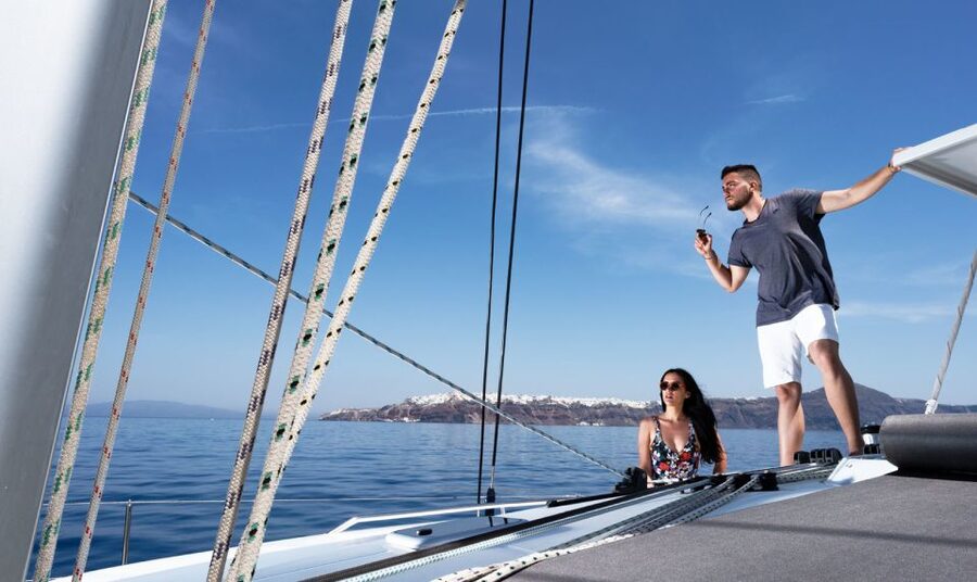 Santorini: Private Day Cruise with a BBQ meal and Open Bar - Thirassia Island Lunch, Wine and Dessert, and That Real Greek BBQ Moment