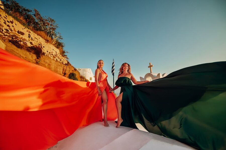 Santorini: Private Flying Dress Photoshoot Experience - Price check: is $279 per person good value in Santorini?