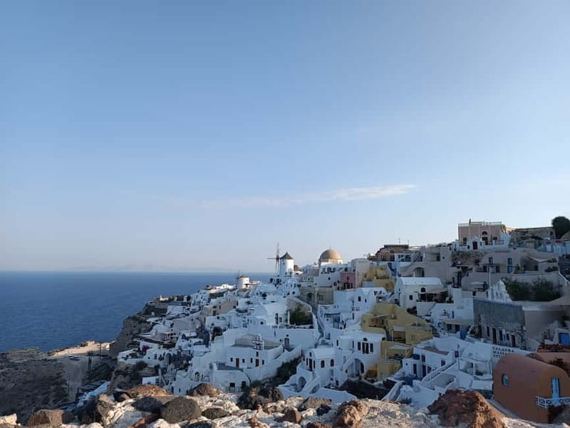Santorini: Private Guided Sightseeing Day Tour - Oia caldera time: blue domes, photo stops, shopping, and a real walk