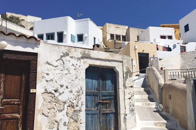Santorini Private Half-Day Tour with Pickup - Stop 3: Megalochori or Pyrgos, where you slow down
