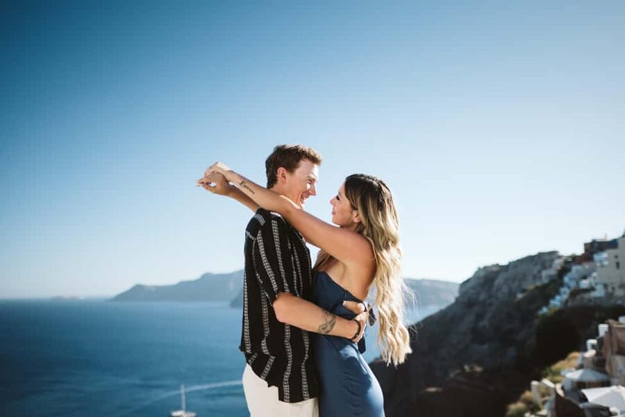 Santorini: Private Photoshoot with Professional Photographer - Oia and Thera: iconic blue domes, calmer angles, real direction