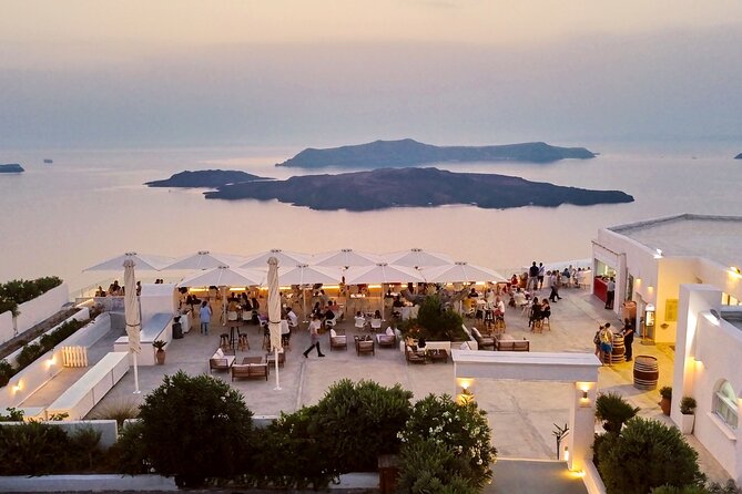 Santorini Private Romantic Tour with Dinner & Wine Tasting - Santo Wines tasting: four local pours with real pairings