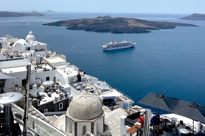 Santorini Private sightseeing land tours - Black sandy beach: your real rest break, plus swim time