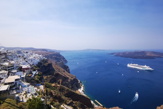 Santorini Private Tour Highlights 6h for Groups and Families - Firostefani Blue Dome: volcano views without the full Oia crowd