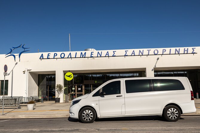 Santorini: Private Transfers To / From the Airport (JTR) - The Ride Itself: Air-Conditioned Comfort and Bottled Water