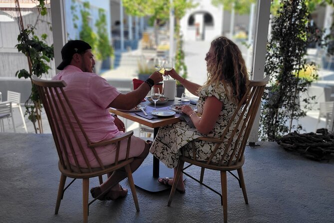 Santorini Private Wine Tasting Tour with Greek Lunch - Domaine Sigalas: the Greek lunch finish, paired with wine