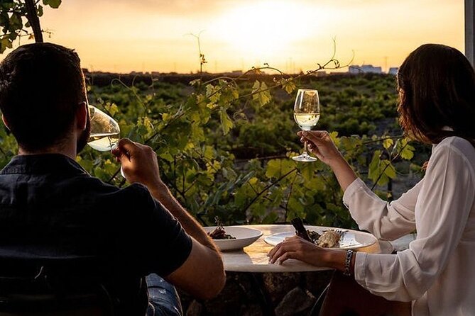 Santorini Private Wine Tasting Tour with Greek Lunch - Venetsanos Winery: caldera cliffside views with your tasting