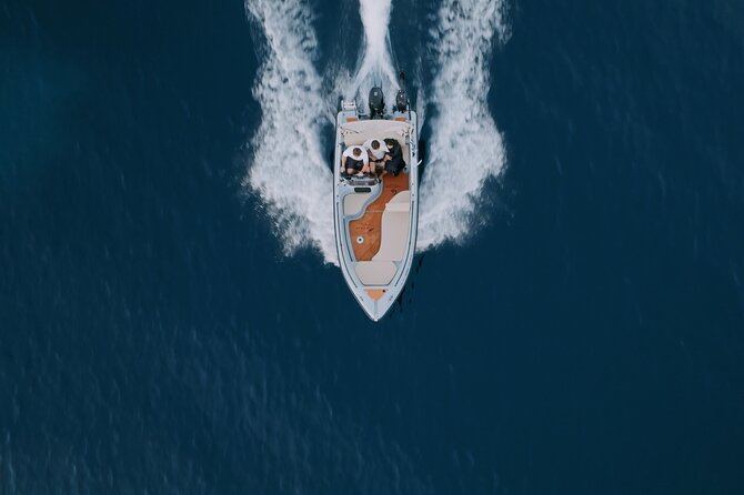 Santorini Rent a Boat - License free private cruise - Key highlights you will feel right away