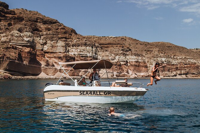 Santorini Rent a Boat Without License - License-Free Powerboat Freedom in Santorini Waters