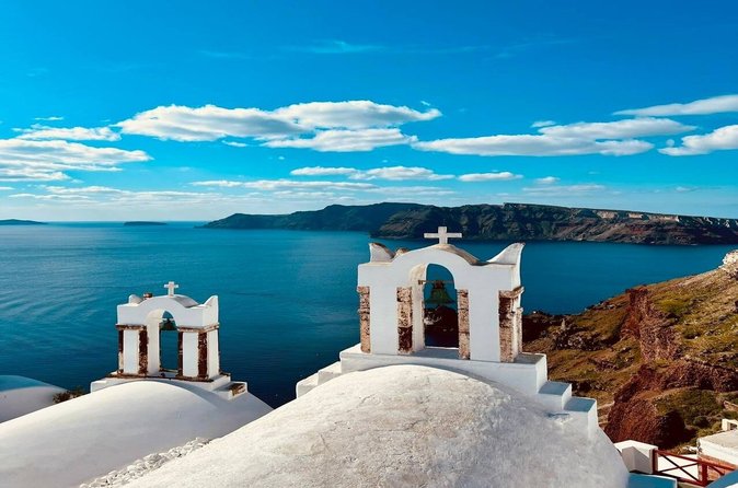 Santorini's Best Spots: Firostefani, Imerovigli and Oia Village! - Three Bells of Fira, a Quick Orientation With Postcard Proof