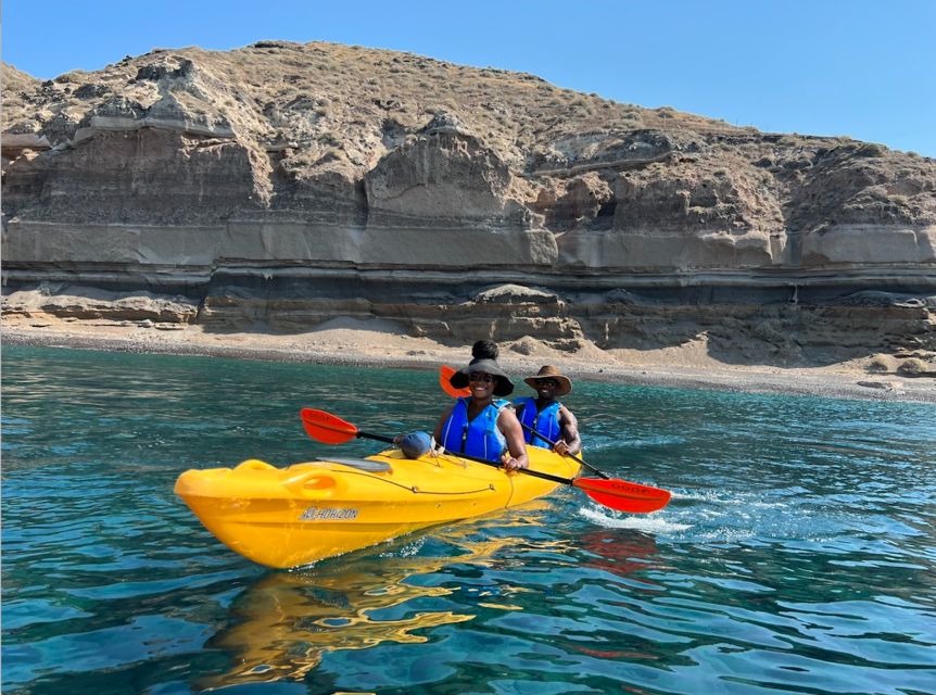 Santorini: Sea Caves Kayak Trip with Snorkeling and Picnic - The beach picnic, what actually makes it special