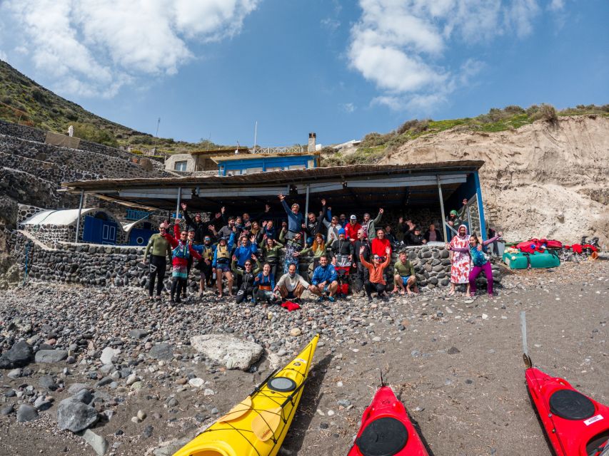 Santorini: Sea Kayaking with Light Lunch - Meet at Mesa Pigadia, then paddle into the south-coast geology